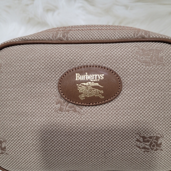 🔹️BURBERRY🔹️  VINTAGE COSMETIC PURSE POUCH IN EUC ✨️🍍 - Picture 5 of 11